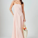 Whitney Linen Strapless Dress