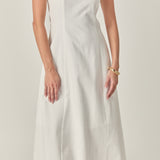 Linen Strapless Dress