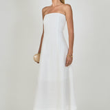 Linen Strapless Dress