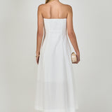 Linen Strapless Dress