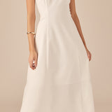Linen Strapless Dress