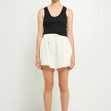 Oversized Linen Shorts