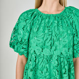 Sequined Tiered Mini Dress