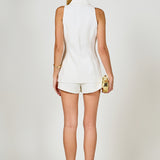 Halter Buttoned Vest