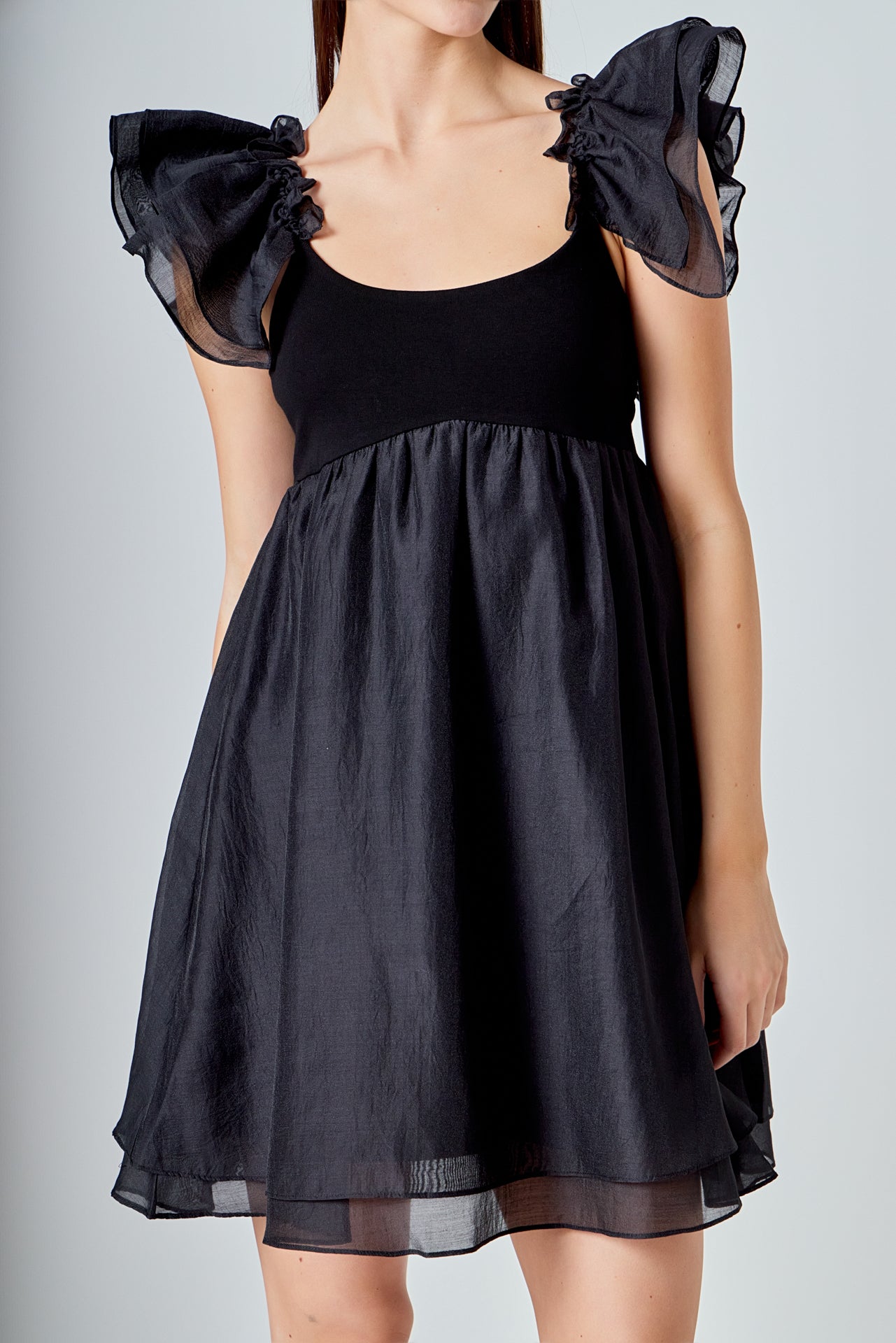 ワンピース DOLCE & GABBANA Black Organza Mini Dress Dolce & Gabbana Organza Lace Mini Dress In Black | ModeSens