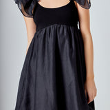 Organza Sleeve Mini Dress