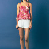 Organza Floral Top