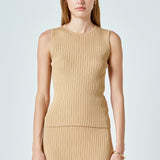 Ribbed Sleeveless Top