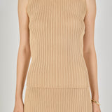 Ribbed Sleeveless Top