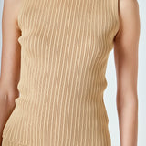 Ribbed Sleeveless Top