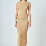 Ribbed Sleeveless Top