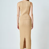 Ribbed Sleeveless Top