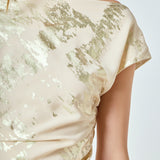 Asymmetrical Printed Top