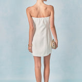 Linen Strapless Dress