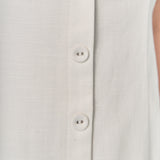 Linen Strapless Dress