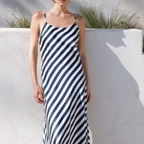 Striped Maxi Slip Dress