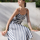 Striped Maxi Slip Dress