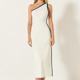 Contrast Binding Maxi Dress