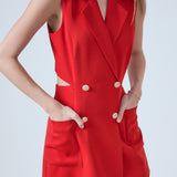 Sleeveless Suit Romper