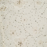 Beaded Overlay Floral Mini Dress