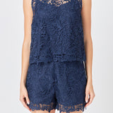 Deco Lace Sleeveless Top