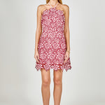 Endless Rose - Lace Mini Dress PINK/PLUM / M Endless Rose - Lace Mini Dress PINK/PLUM / M