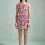 Endless Rose - Lace Mini Dress PINK/PLUM / M Endless Rose - Lace Mini Dress PINK/PLUM / M