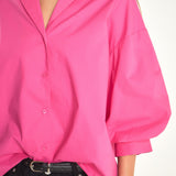 Blouson Sleeve Collared Shirt