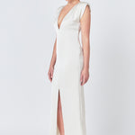 deep v neck maxi dress Endless Rose