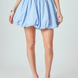 High Waisted Bubble Mini Skirt