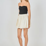 Noa High Waisted Bubble Mini Skirt