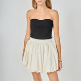 Noa High Waisted Bubble Mini Skirt