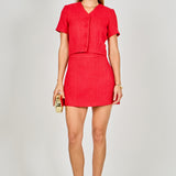 Tweed Short Sleeve Top