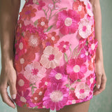 Floral Embroidered Skirt