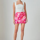 Floral Embroidered Skirt