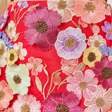 Floral Embroidered Skirt