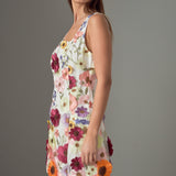 Floral Embroidered Mini Dress