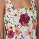 Floral Embroidered Mini Dress