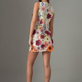 Floral Embroidered Mini Dress