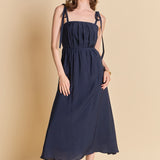 Pleated Midi Dress