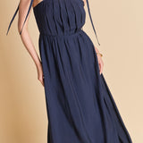 Pleated Midi Dress