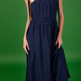 Pleated Midi Dress