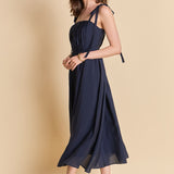 Pleated Midi Dress