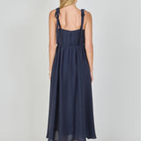 Pleated Midi Dress