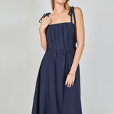 Pleated Midi Dress