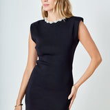 Embellished Mini Dress