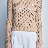 Sequined Knit Long Sleeve Top