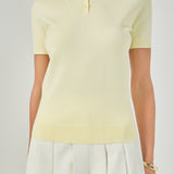 Collared Short Sleeve Sweater