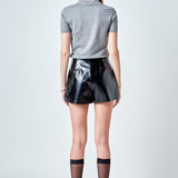 Collared Short Sleeve Sweater