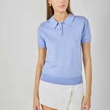 Collared Short Sleeve Sweater